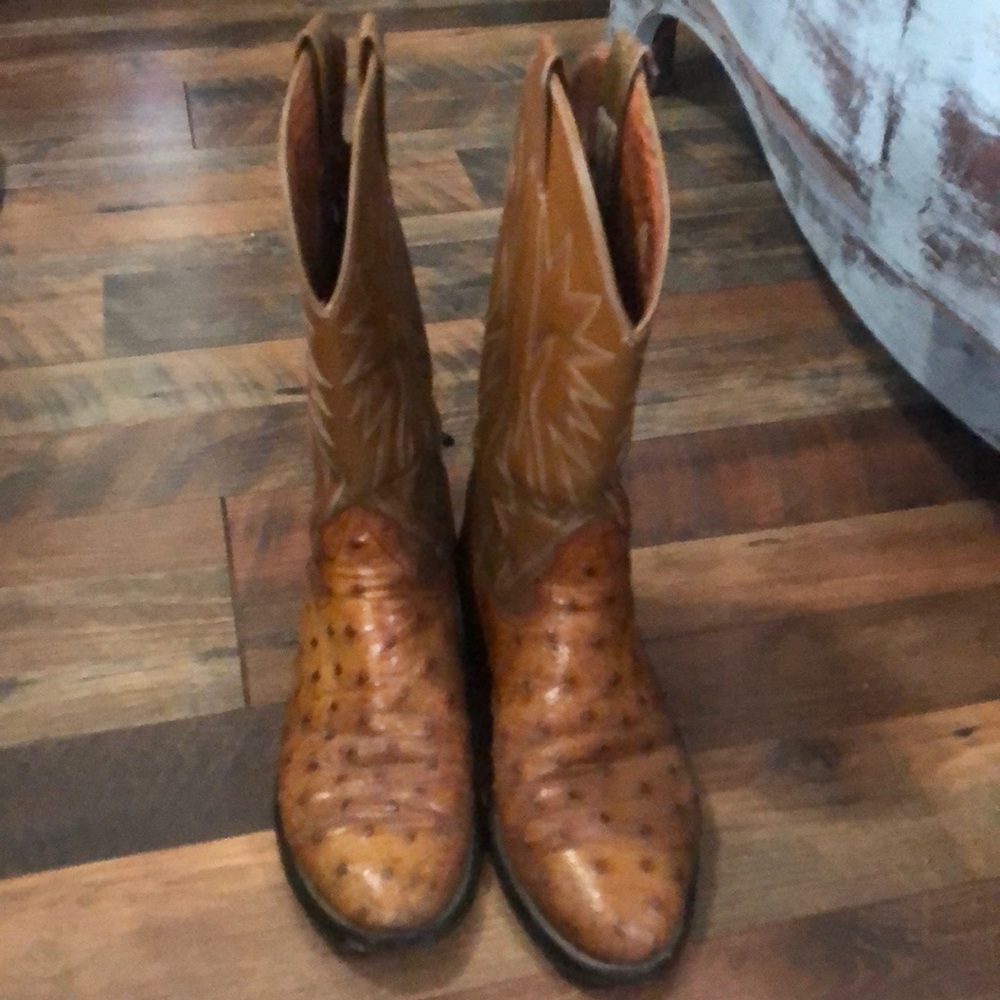 Nocona Ostrich Cowboy Boots